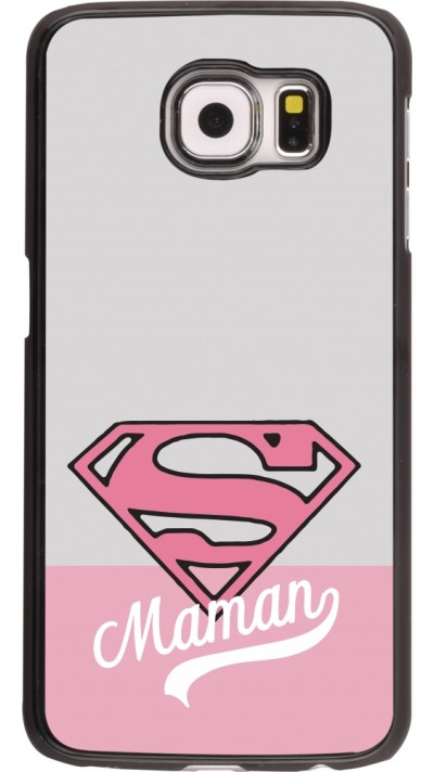 Samsung Galaxy S6 Case Hülle - Mom 2024 Super hero maman
