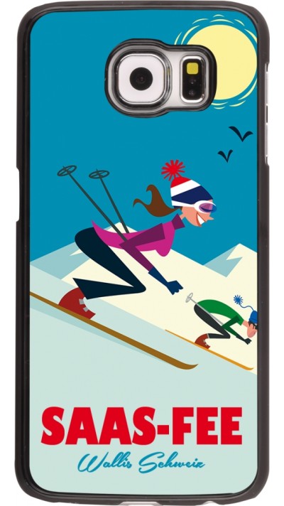 Samsung Galaxy S6 Case Hülle - Saas-Fee Ski Downhill