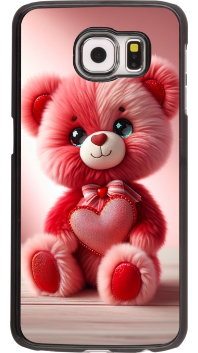 Coque Samsung Galaxy S6 edge - Valentine 2024 Ourson rose