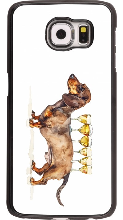 Coque Samsung Galaxy S6 edge - Wine Teckel