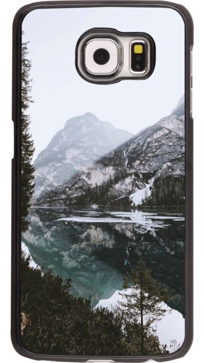 Coque Samsung Galaxy S6 edge - Winter 22 snowy mountain and lake