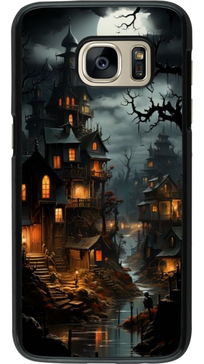 Samsung Galaxy S7 Case Hülle - Halloween 2024 scary town