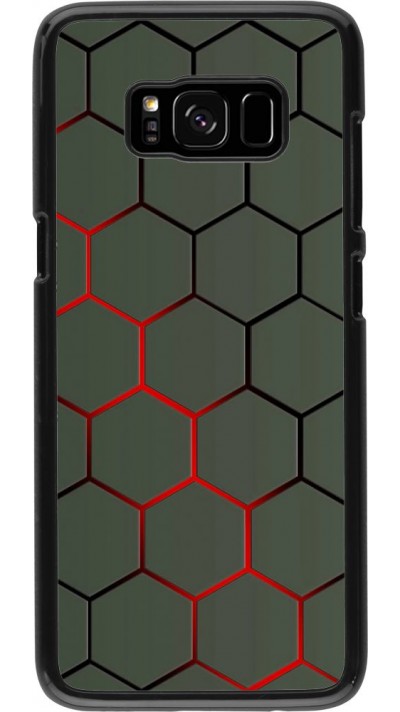 Coque Samsung Galaxy S8 - Geometric Line red