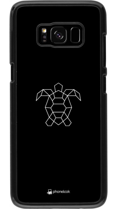 Coque Samsung Galaxy S8 - Turtles lines on black