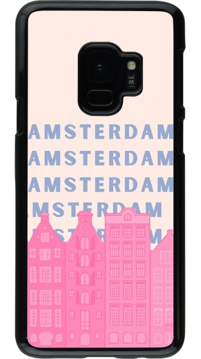 Samsung Galaxy S9 Case Hülle - Amsterdam Pink Print