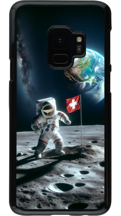 Samsung Galaxy S9 Case Hülle - Astro Schweiz auf dem Mond