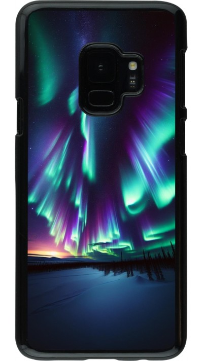 Samsung Galaxy S9 Case Hülle - Funkelndes Nordlicht