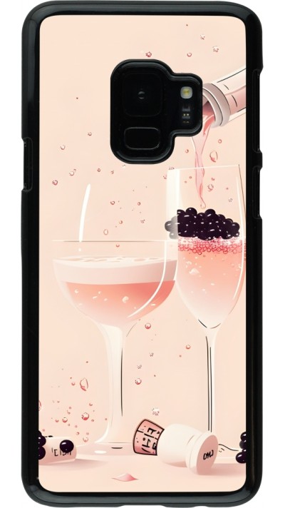 Samsung Galaxy S9 Case Hülle - Champagne Pouring Pink