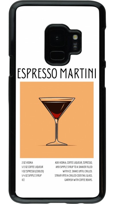 Samsung Galaxy S9 Case Hülle - Cocktail Rezept Espresso Martini