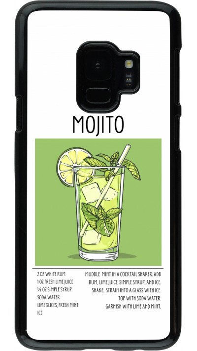 Samsung Galaxy S9 Case Hülle - Cocktail Rezept Mojito