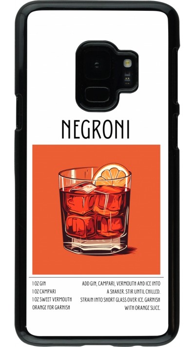 Samsung Galaxy S9 Case Hülle - Cocktail Rezept Negroni