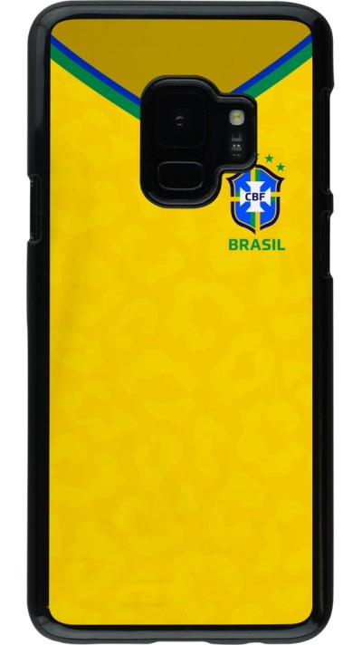 Coque Samsung Galaxy S9 - Maillot de football Brésil 2022 personnalisable