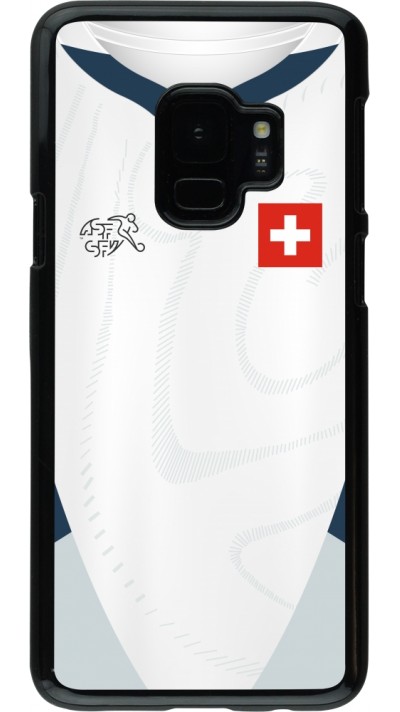 Coque Samsung Galaxy S9 - Maillot de football Suisse Extérieur personnalisable