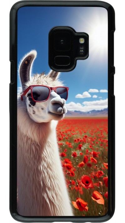 Coque Samsung Galaxy S9 - Lama Chic en Coquelicot