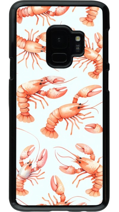 Coque Samsung Galaxy S9 - Pattern de homards pastels