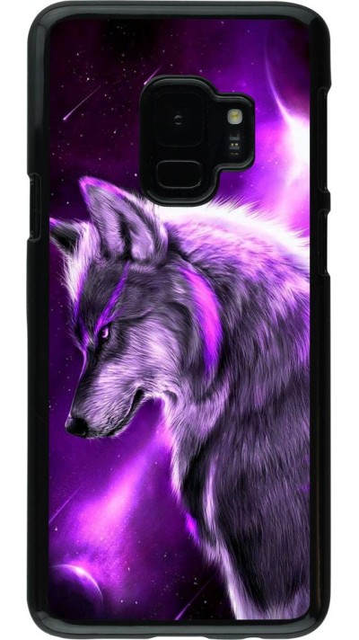 Coque Samsung Galaxy S9 - Purple Sky Wolf