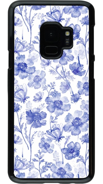 Coque Samsung Galaxy S9 - Spring 23 watercolor blue flowers