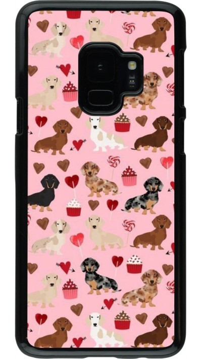 Samsung Galaxy S9 Case Hülle - Valentine 2024 puppy love