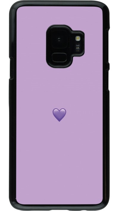 Samsung Galaxy S9 Case Hülle - Valentine 2023 purpule single heart