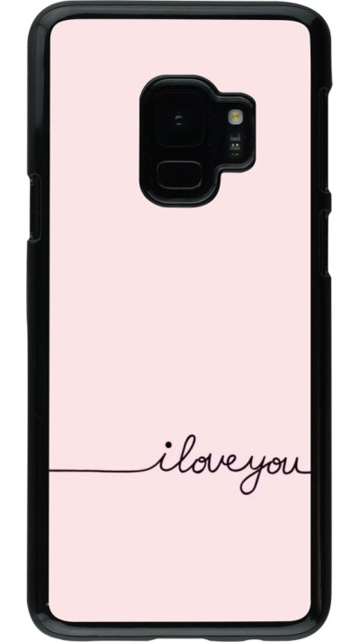 Samsung Galaxy S9 Case Hülle - Valentine 2023 i love you writing