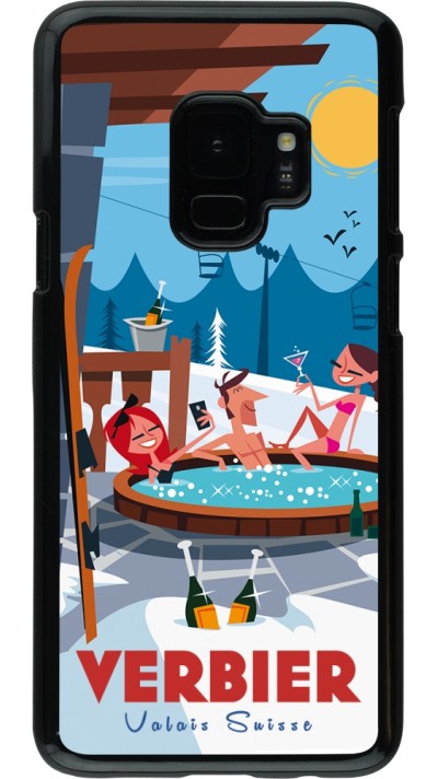 Samsung Galaxy S9 Case Hülle - Verbier Mountain Jacuzzi