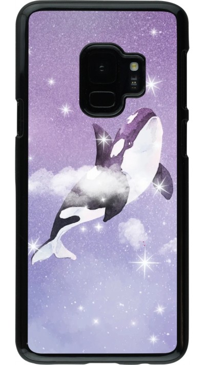 Coque Samsung Galaxy S9 - Whale in sparking stars