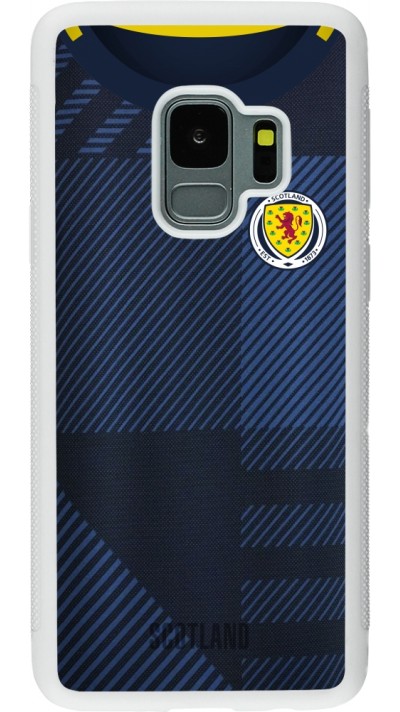 Samsung Galaxy S9 Case Hülle - Silikon weiss Schottland personalisierbares Fussballtrikot