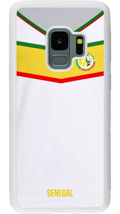 Samsung Galaxy S9 Case Hülle - Silikon weiss Senegal 2022 personalisierbares Fußballtrikot