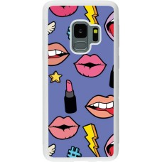 Samsung Galaxy S9 Case Hülle - Silikon weiss Lips and lipgloss