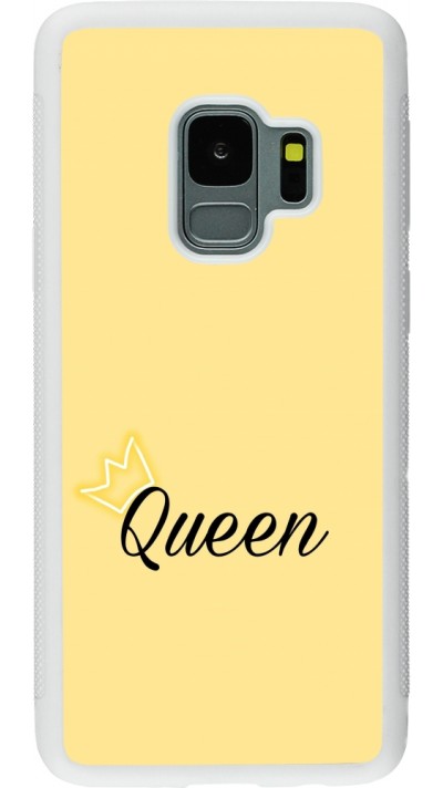 Samsung Galaxy S9 Case Hülle - Silikon weiss Mom 2024 Queen