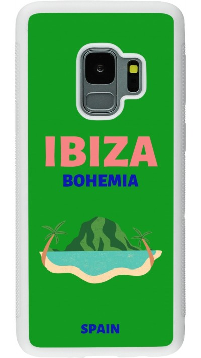 Samsung Galaxy S9 Case Hülle - Silikon weiss Pop Summer Destination Ibiza