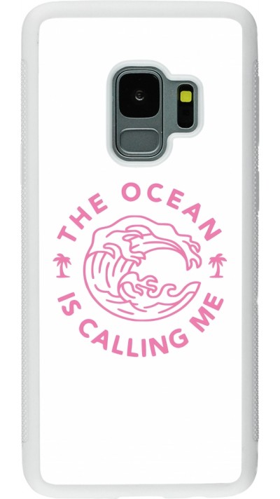 Coque Samsung Galaxy S9 - Silicone rigide blanc The Ocean is calling me