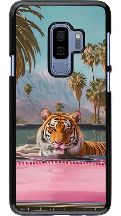 Samsung Galaxy S9+ Case Hülle - Tiger Auto rosa