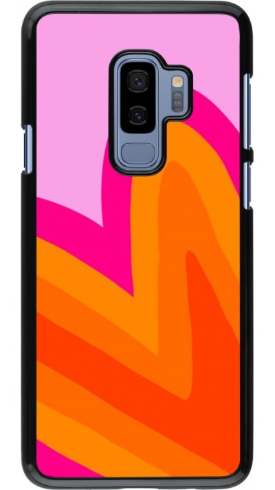 Samsung Galaxy S9+ Case Hülle - Valentine 2024 heart gradient