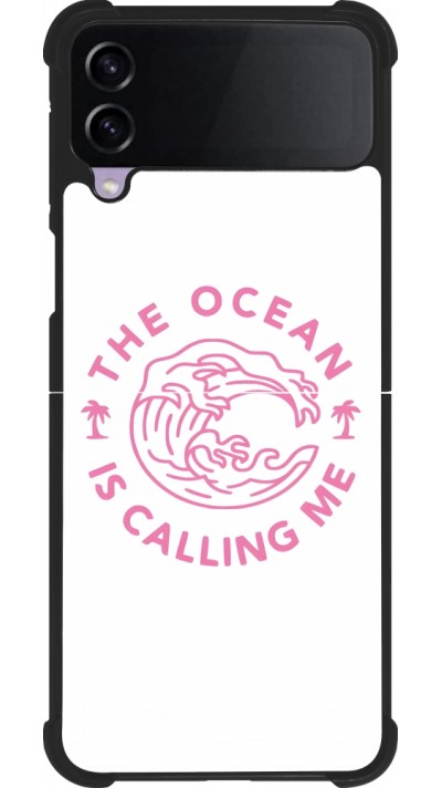 Coque Samsung Galaxy Z Flip3 5G - Silicone rigide noir The Ocean is calling me