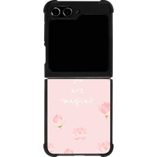 Samsung Galaxy Z Flip5 Case Hülle - Silikon schwarz Mom 2023 your are magical