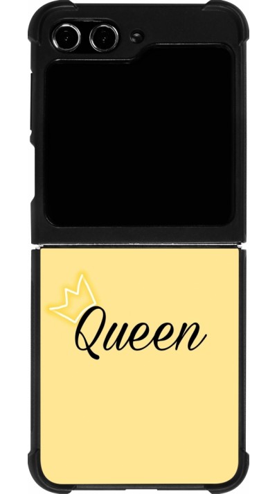 Samsung Galaxy Z Flip5 Case Hülle - Silikon schwarz Mom 2024 Queen