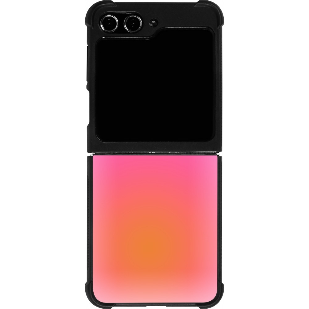 Samsung Galaxy Z Flip5 Case Hülle - Silikon schwarz Orange Pink Blue Gradient