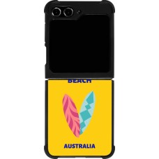 Samsung Galaxy Z Flip5 Case Hülle - Silikon schwarz Pop Summer Destination Bondi