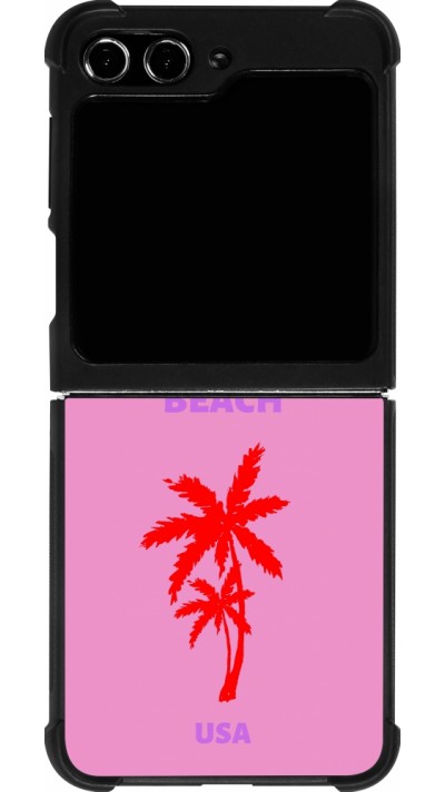 Samsung Galaxy Z Flip5 Case Hülle - Silikon schwarz Pop Summer Destination Malibu