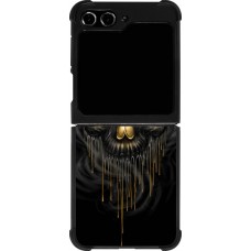 Samsung Galaxy Z Flip5 Case Hülle - Silikon schwarz Skull 02