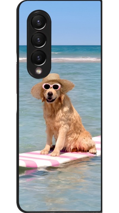 Coque Samsung Galaxy Z Fold3 5G - Summer Dog on Paddle