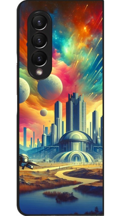 Coque Samsung Galaxy Z Fold3 5G - Ville extra-dôme futuriste