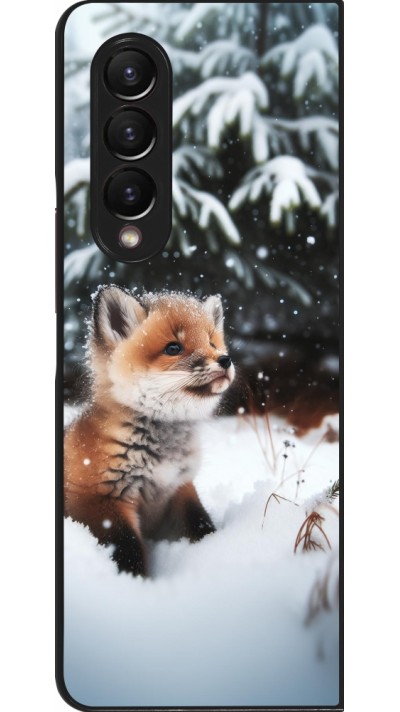 Coque Samsung Galaxy Z Fold3 5G - Noël 2023 Renardeau sapin