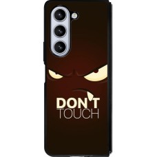 Samsung Galaxy Z Fold5 Case Hülle - Silikon schwarz Angry Dont Touch