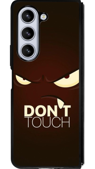 Samsung Galaxy Z Fold5 Case Hülle - Silikon schwarz Angry Dont Touch