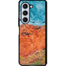 Samsung Galaxy Z Fold5 Case Hülle - Silikon schwarz Autumn 22 Van Gogh style