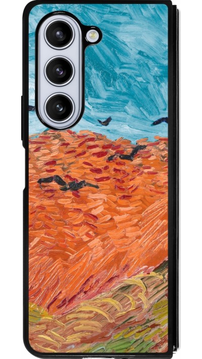 Samsung Galaxy Z Fold5 Case Hülle - Silikon schwarz Autumn 22 Van Gogh style