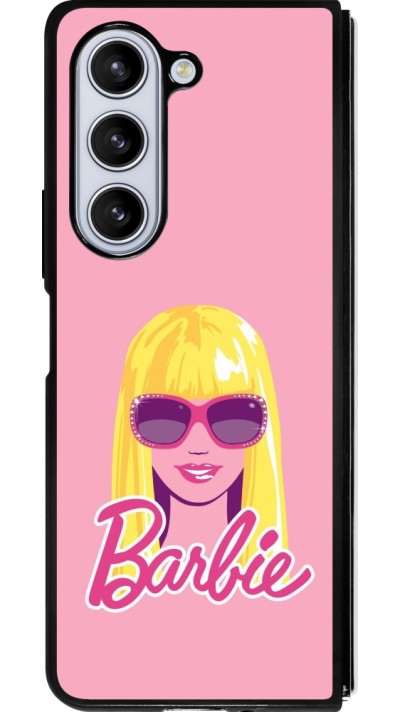 Samsung Galaxy Z Fold5 Case Hülle - Silikon schwarz Barbie Head