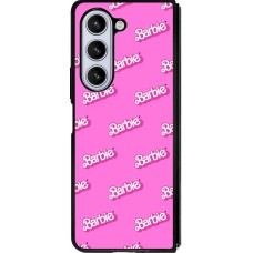 Samsung Galaxy Z Fold5 Case Hülle - Silikon schwarz Barbie Pattern